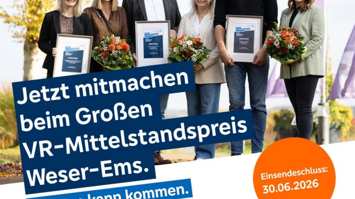 Großer VR-Mittelstandspreis Weser-Ems 2026