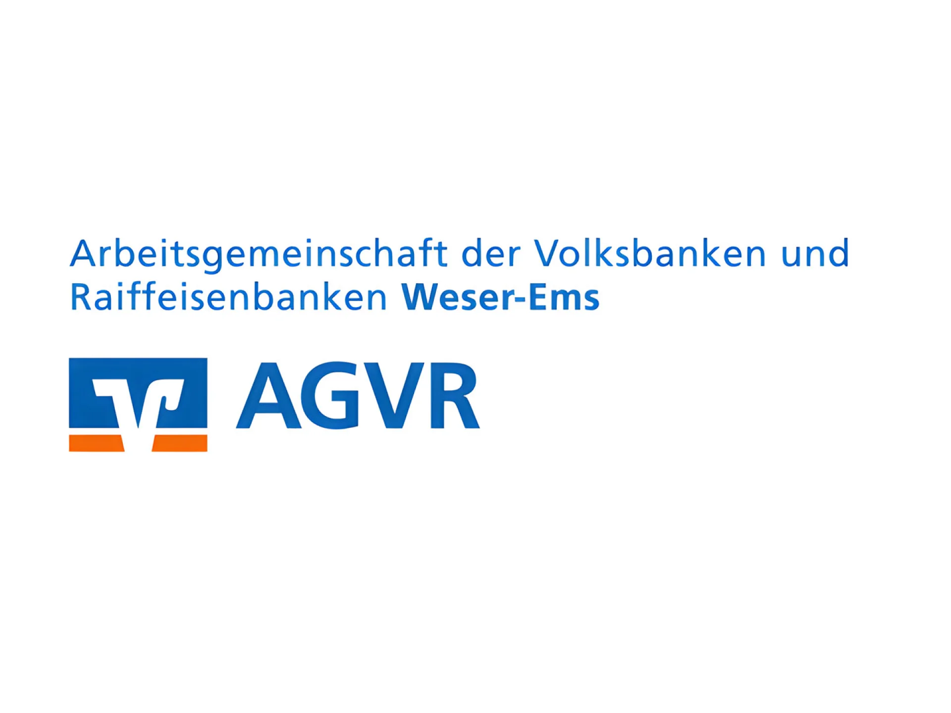 Logo der Arbeitsgemeinschaft der Volksbanken und Raiffeisenbanken Weser-Ems, kurz AGVR.