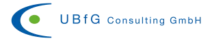 Logo der UBfG Consulting GmbH.