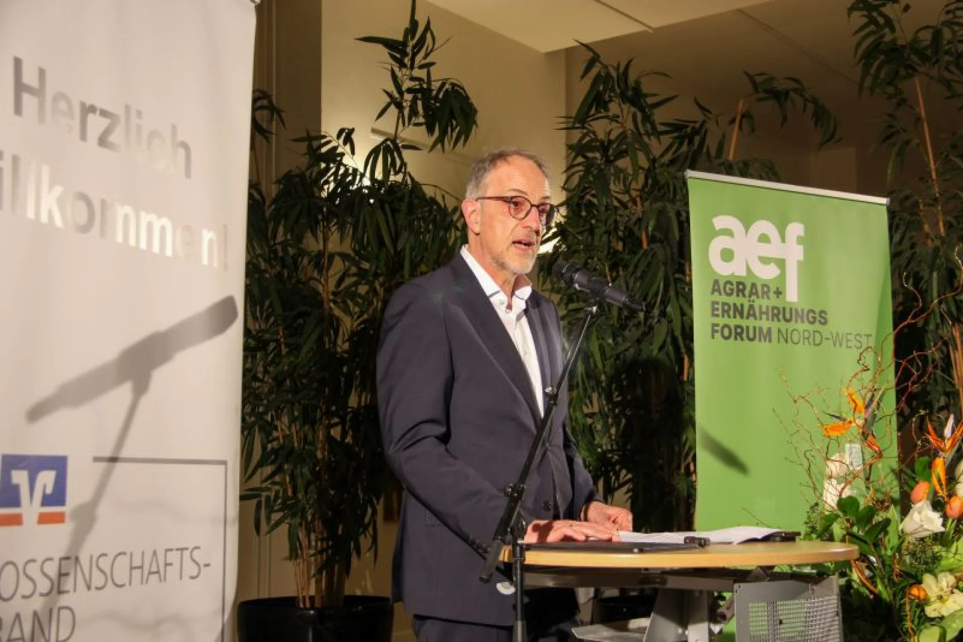 Verbandsdirektor Axel Schwengels bei der Eröffnung des diesjährigen Parlamentarischen Abends der Ländlichen Genossenschaften